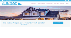 Desktop Screenshot of akurat-dach.de