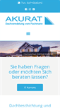 Mobile Screenshot of akurat-dach.de