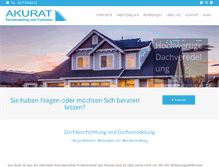 Tablet Screenshot of akurat-dach.de